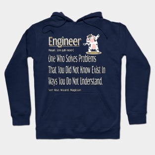 Funny Engineer Definition Awesome Engineering Gift For Cow Lovers Hoodie